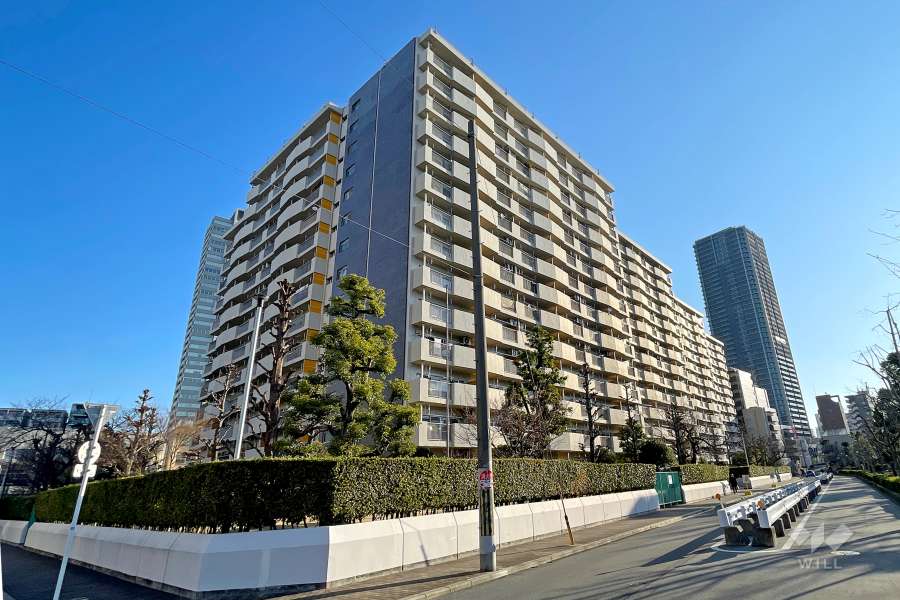 西道頓堀コーポ1号棟の外観（南西側から）