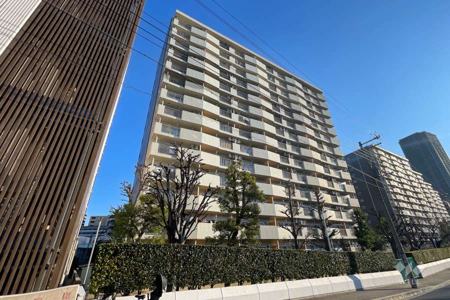 西道頓堀コーポ2号棟の外観（南西側から）