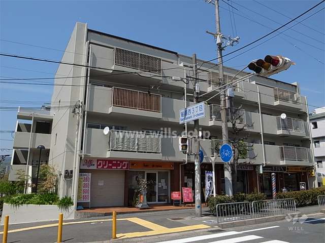 ＯＴＣニュープライムハイツの外観（南西側から）