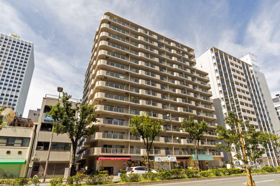 土佐堀コーポラスの外観（南西側から）