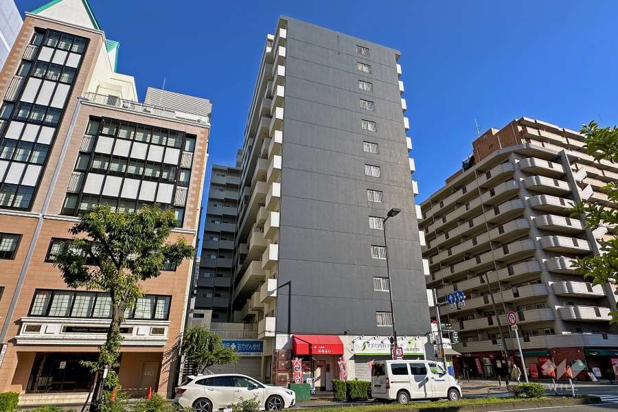 土佐堀ビューハイツの外観（北東側から）