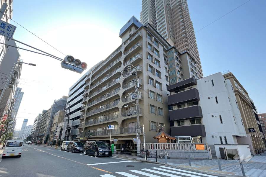 南堀江スカイハイツの外観（北西側から）