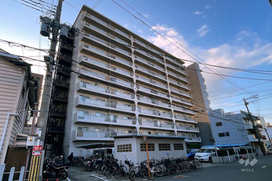 南堀江第2スカイハイツの外観（北西側から）