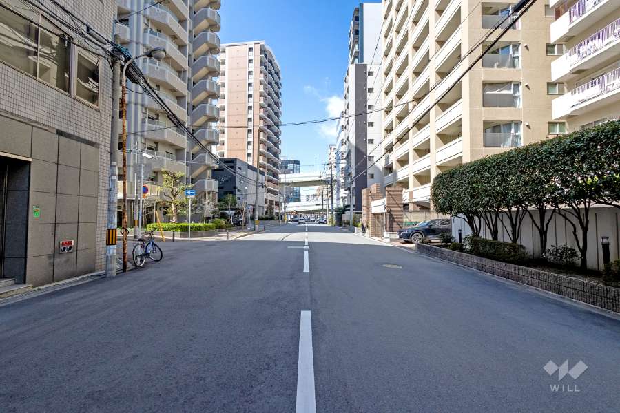 敷地の南側前面道路