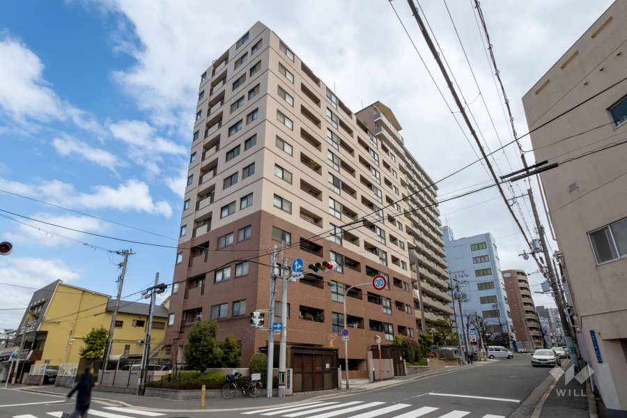 アービング谷町高津公園の外観（南西側から）