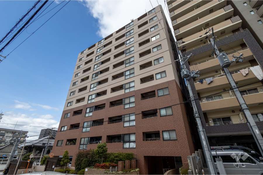 アービング谷町高津公園の外観（南東側から）