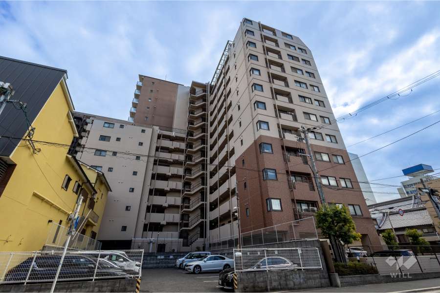 アービング谷町高津公園の外観（北西側から）