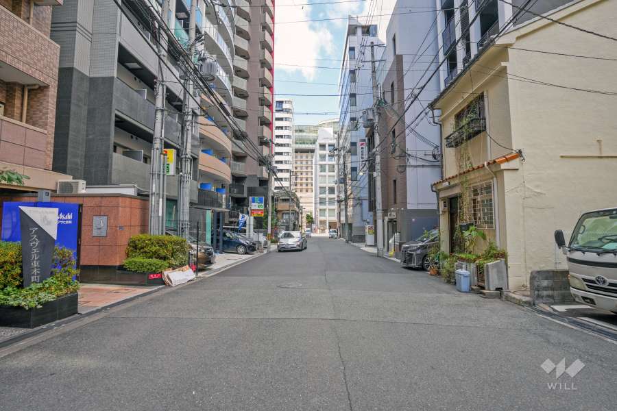 敷地北側前面道路（東側から）