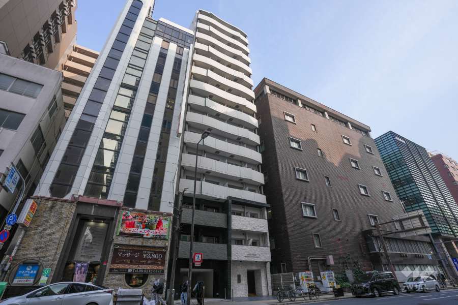 アドバンス心斎橋ラシュレ2の外観（北西側から）