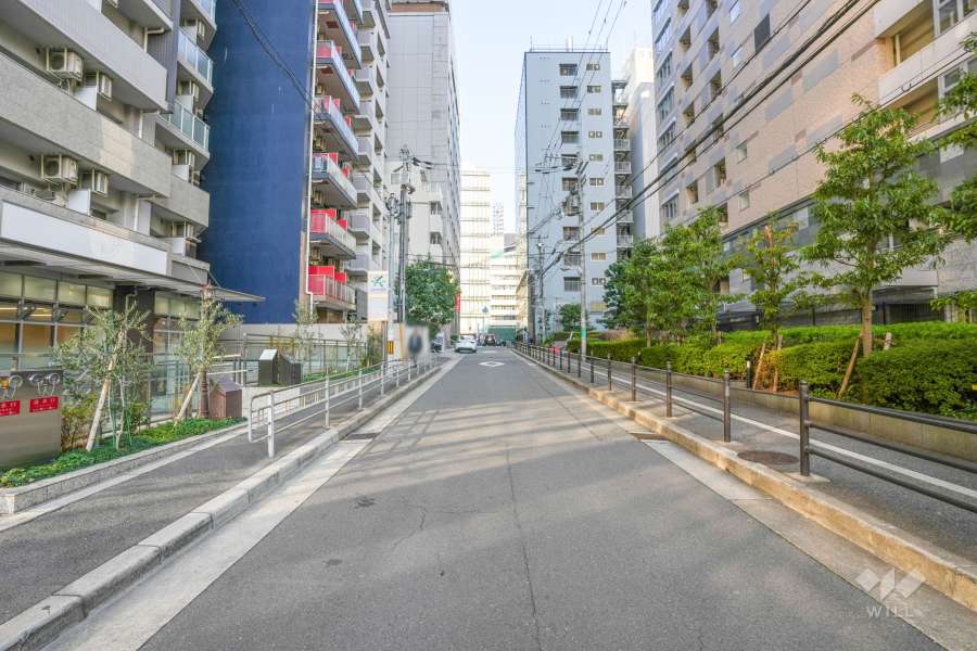 敷地南側の前面道路