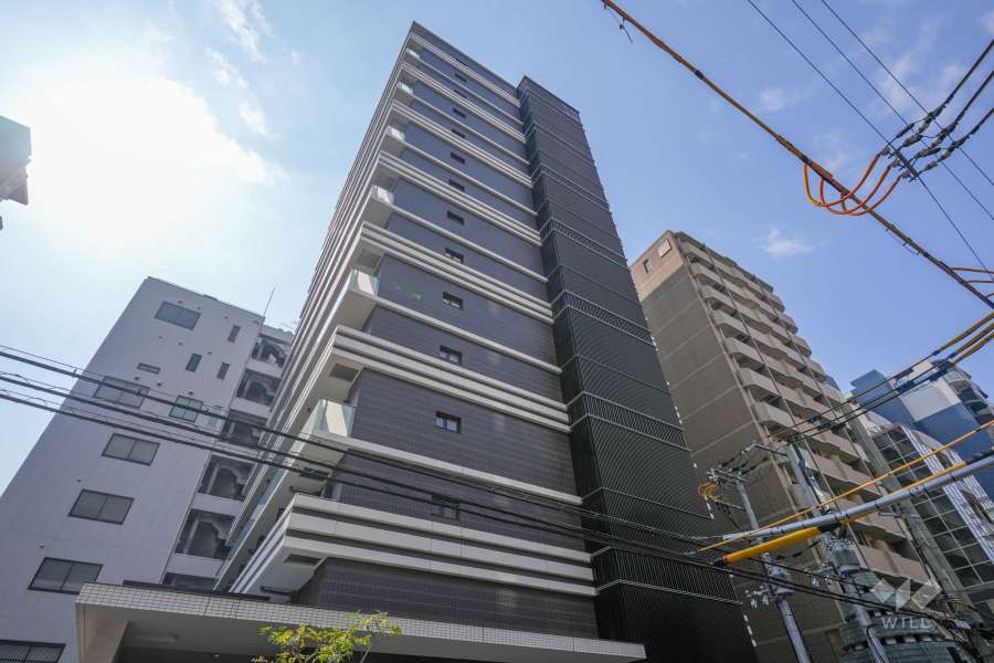 エスリード大手前の外観（北東側から）