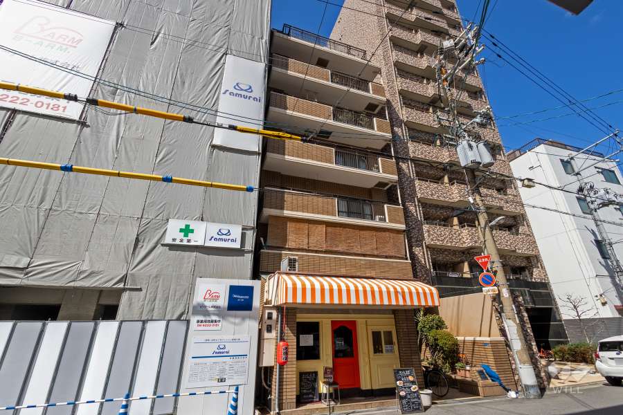 クレイドル谷町の外観（南東側から）