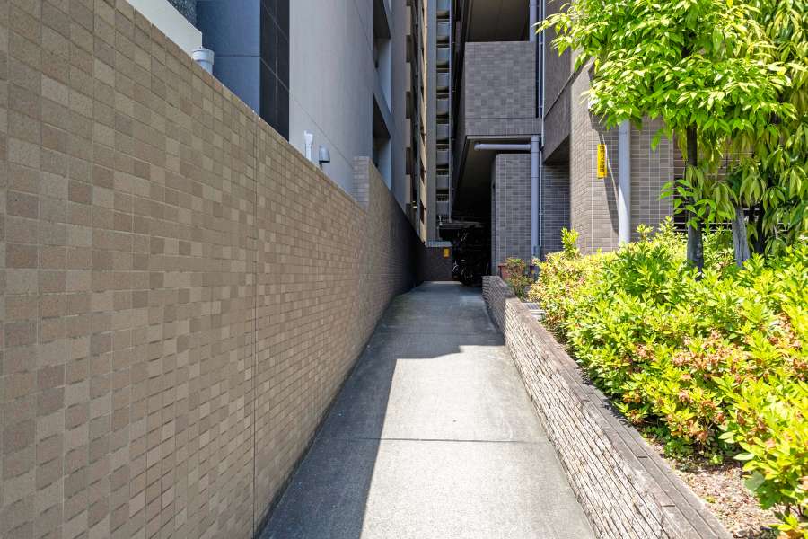 駐輪場の出入り口