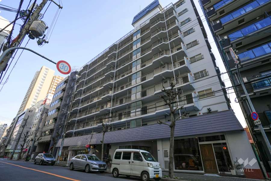 サンマンション大手前の外観（北西側から）