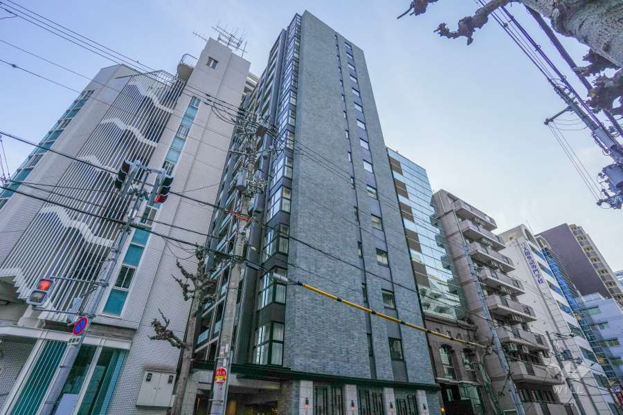 シエリア大手前の外観（北東側から）