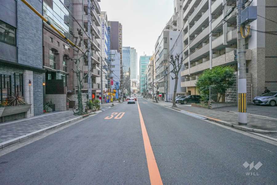 敷地北側の前面道路　　