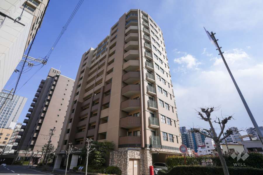 ステイツ上町台レジデンス玉造の杜の外観（北西側から）