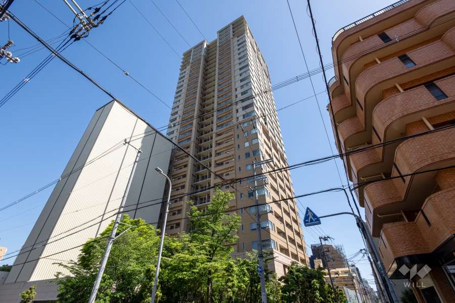 タワーザ上町台の外観（北西側