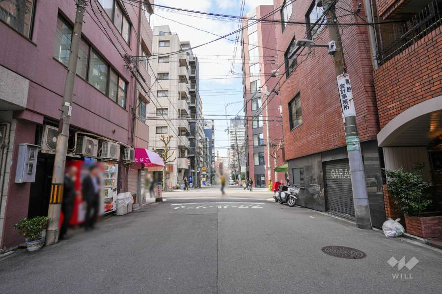 敷地南側の前面道路　