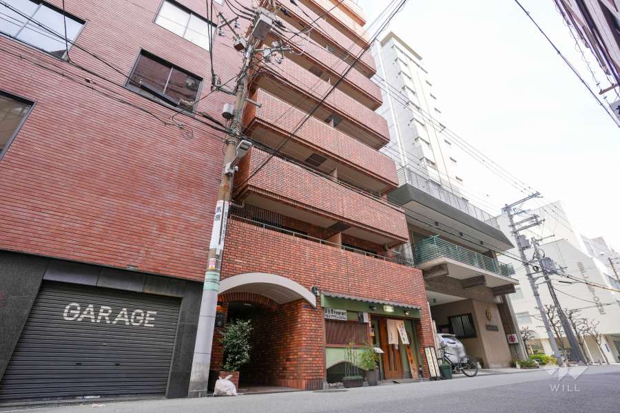 ニューライフ大手前の外観（南西側から）