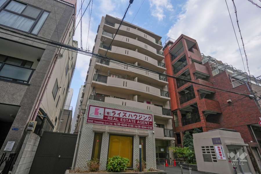 ハイマート長堀橋の外観（北西側から）