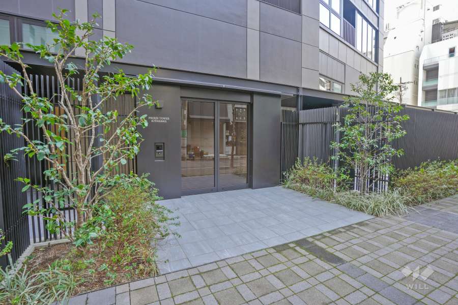 敷地北側エントランス