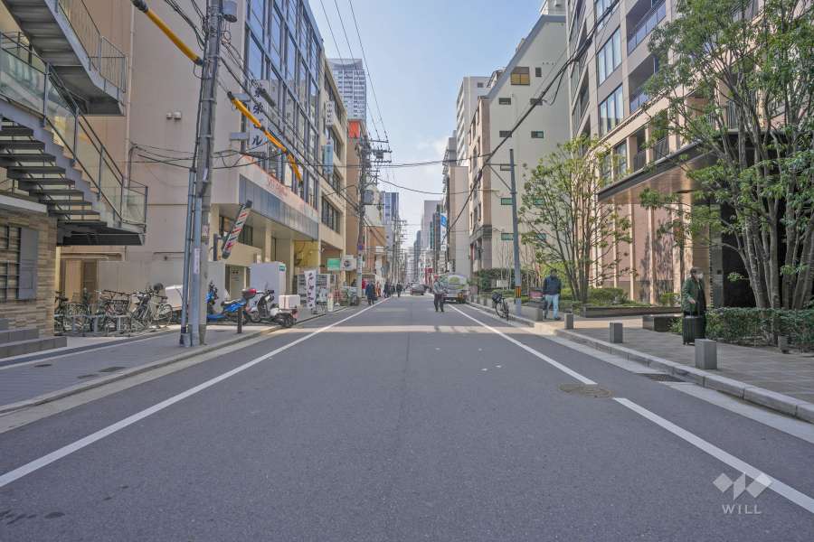 敷地南側前面道路（東側から）