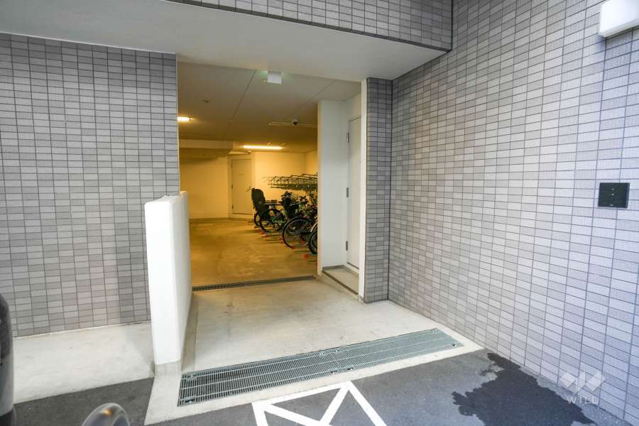 駐輪場の出入り口