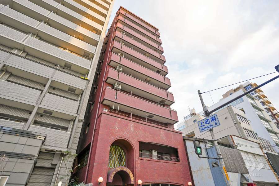 ライオンズマンション上町の外観（北西側から）