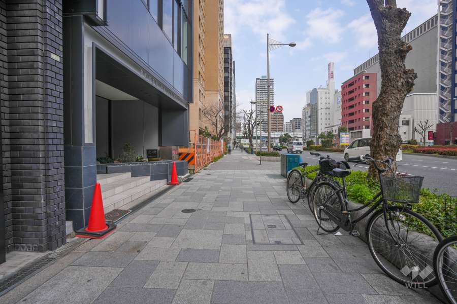 敷地南側の前面道路