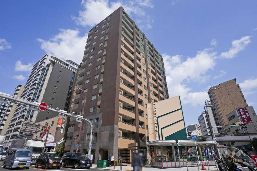 リーデンススクエア松屋町の外観（南西側から）