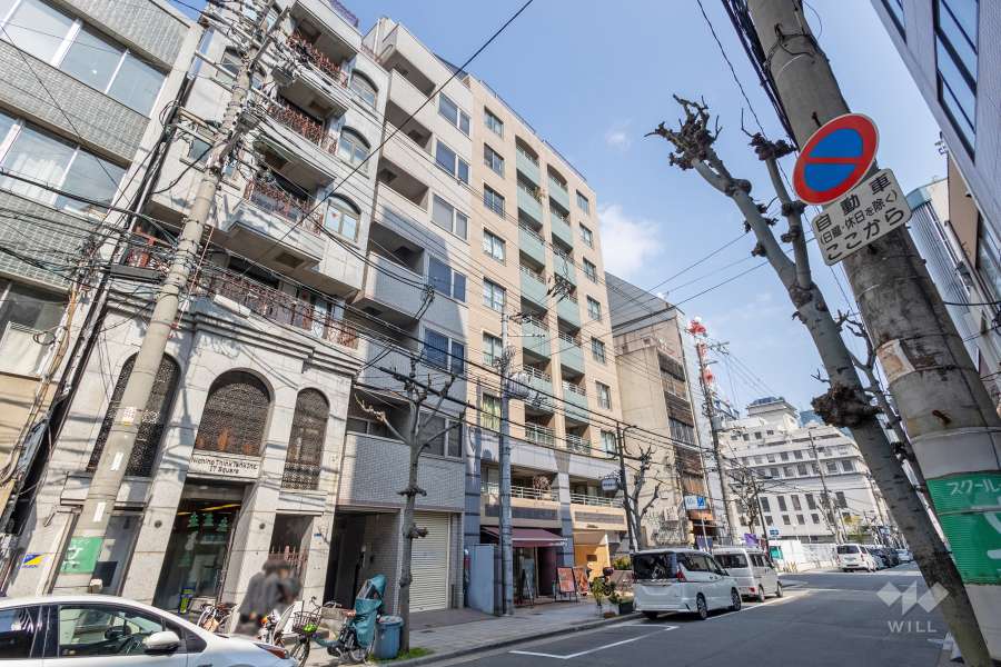 ルアンジュ淀屋橋の外観（南西側から）