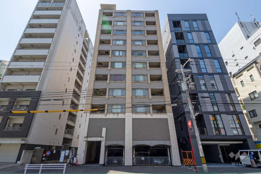 ル・グランデ上町台の外観（東側から）