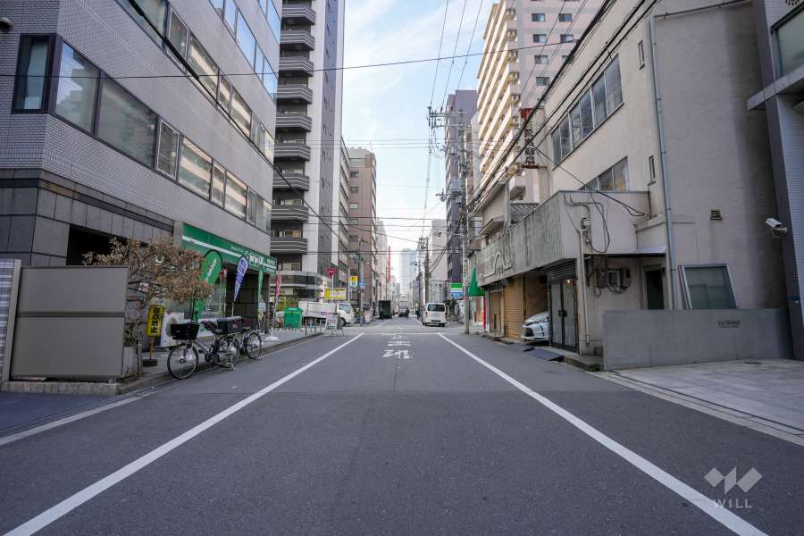 敷地南側の前面道路　