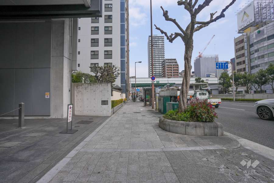 敷地南側の前面道路　