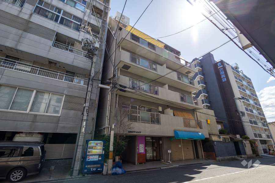 高津ロイヤルハイツの外観（北西側から）