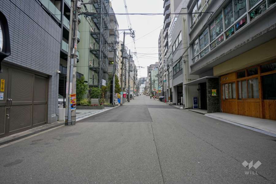 敷地南側の前面道路　