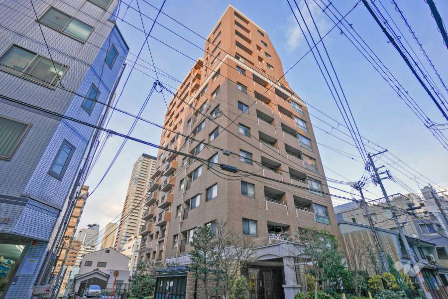 谷町アーバンライフの外観（南西側から）