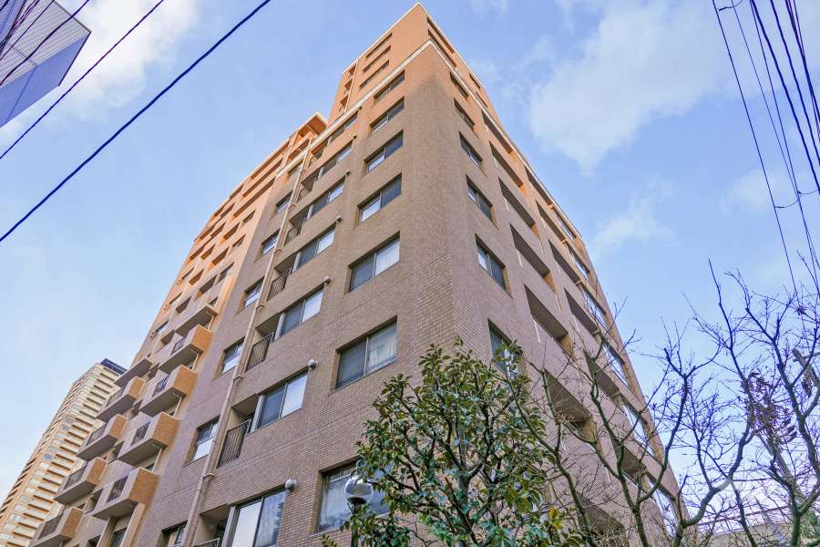 谷町アーバンライフの外観（南西側から）