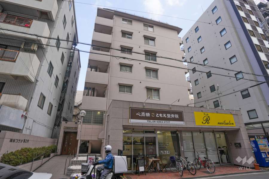 朝日プラザ島之内の外観（北西側から）