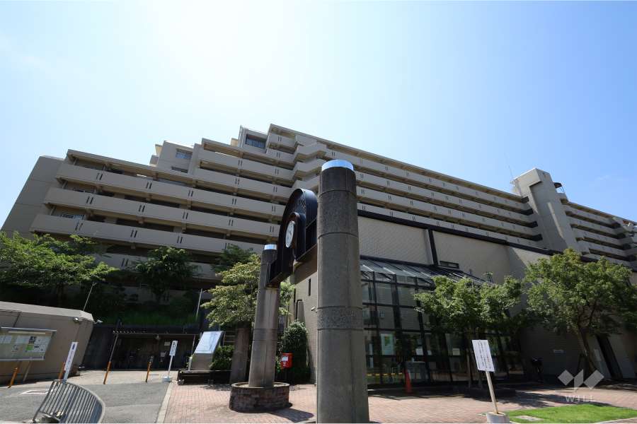 サンロイヤル箕面コスモ2号館の外観（北側から）