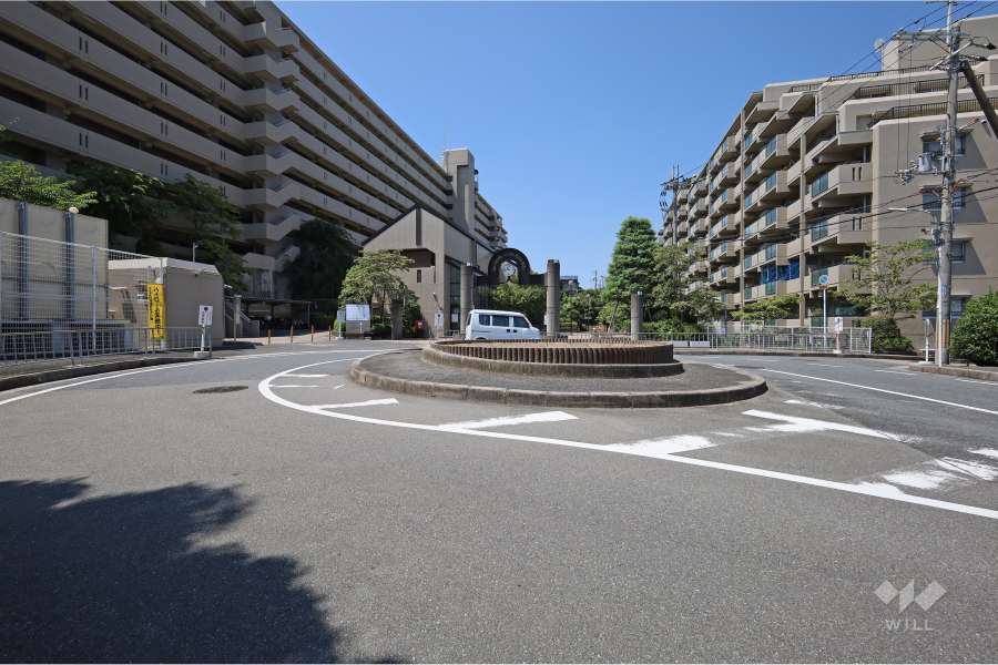 エントランス前のロータリー