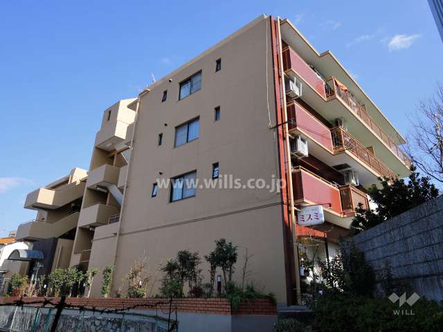 ライオンズマンション箕面桜井の外観（南西側から）