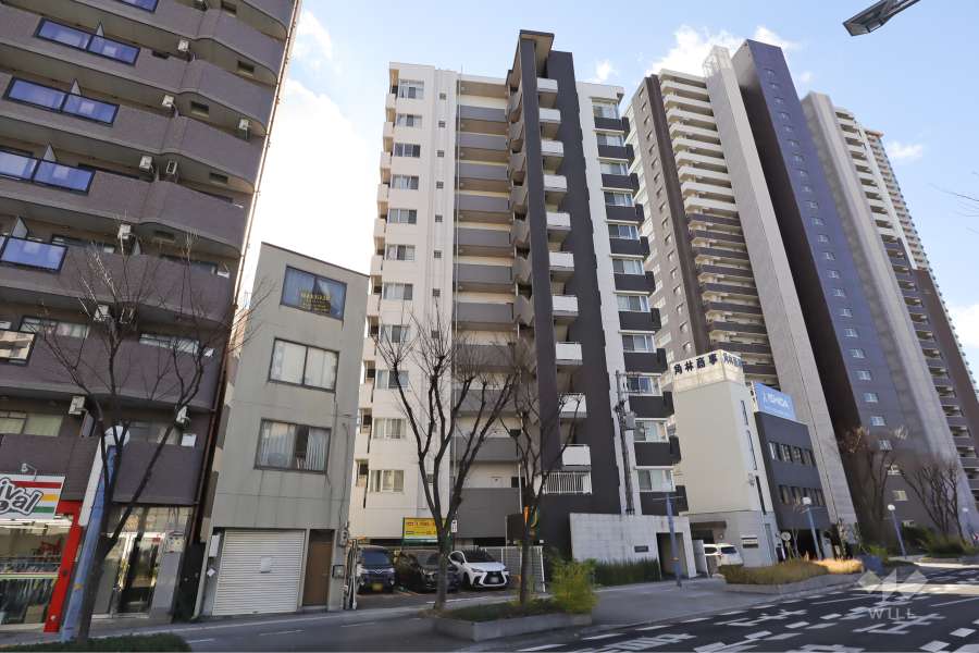 アデレイド新福島の外観（北東側から）