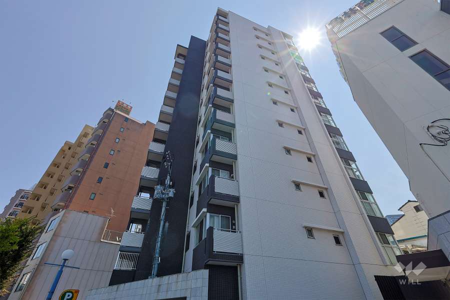 アデレイド新福島の外観（北西側から）