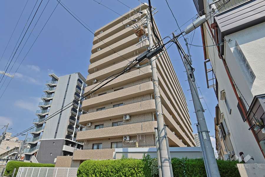 キングマンション福島3の外観（南西側から）