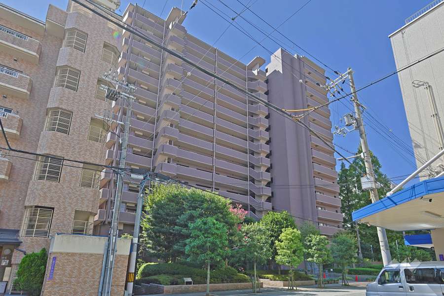 コスモ福島鷺洲パークビューの外観（北東側から）