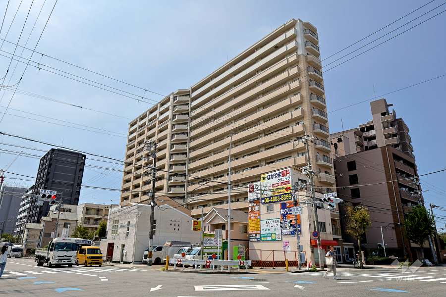 セイワパレス福島セントラルガーデンの外観（北東側から）