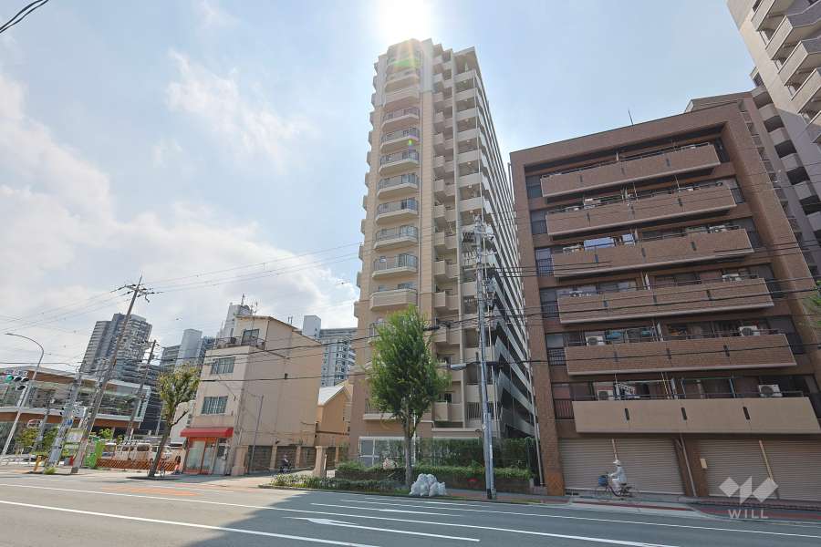 セイワパレス福島セントラルガーデンの外観（北西側から）