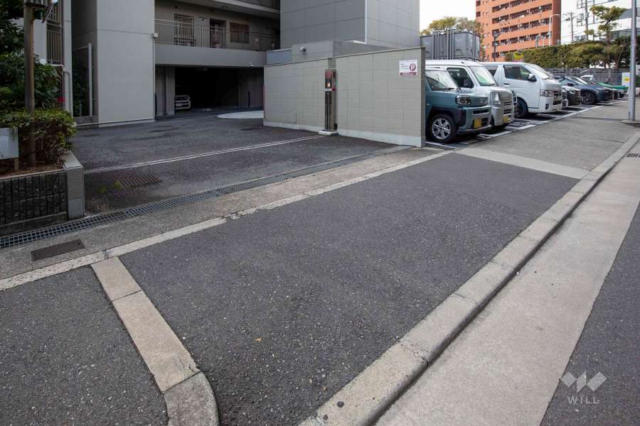 駐車場の出入口